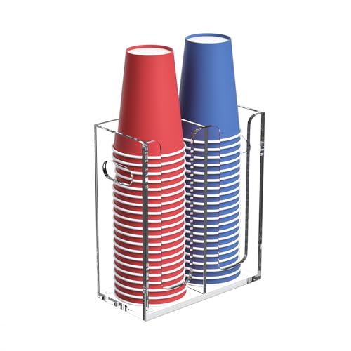 Disposable Coffee Cup Dispenser with Handles (2 Count)