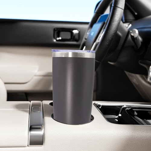 20oz Tumbler Stainless Steel Tumbler Coffee Tumbler with Lid Grey