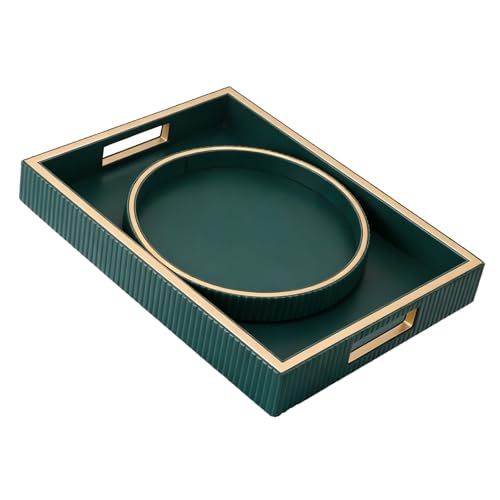 Leather Tray Desktop Storage Organizer