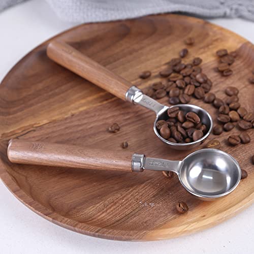 Wooden Handle Coffee Scoops (2 Count)