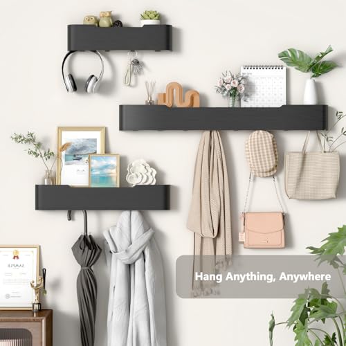 Wall Mounted Coat Rack with Shelf