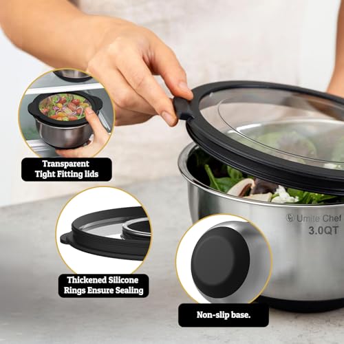 Mixing Bowls with Lids Set (8 Count)