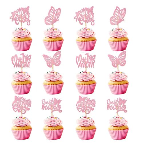 12Pcs Butterfly Cupcake Toppers
