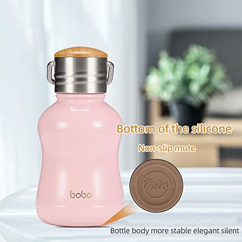 Mini Vacuum Insulated Water Bottle With Bamboo Lid