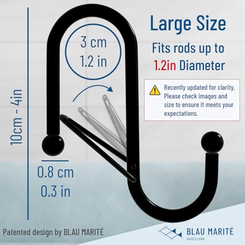 6 S Shaped Hooks with Anti (6 Count)