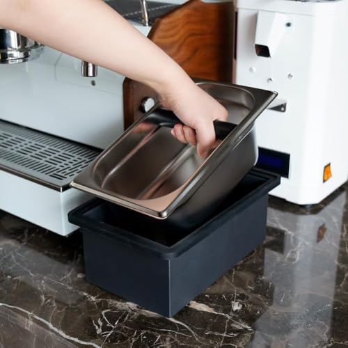 Large Stainless Steel Espresso Knock Box for Coffee Grounds