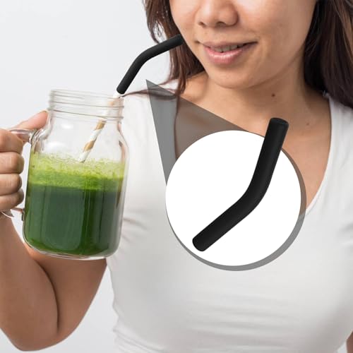 6pcs Food Grade Silicone Straw Tips (6 Count)