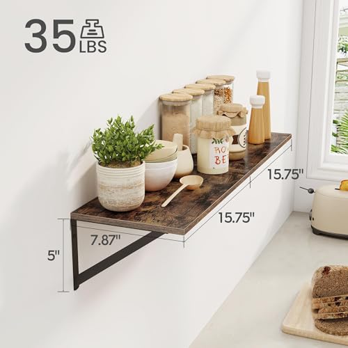 Deep Floating Shelves for Wall (2 Count)
