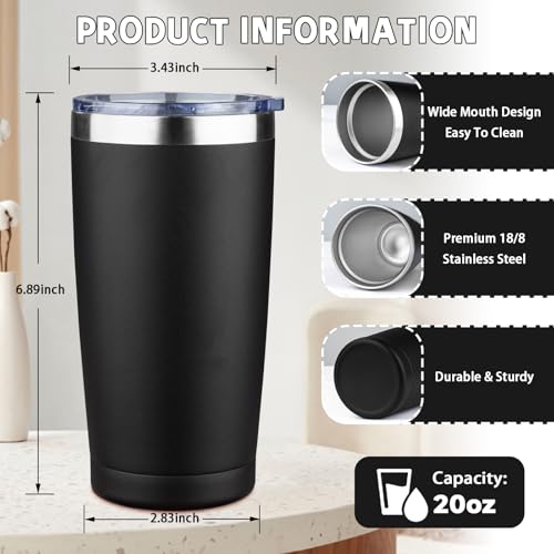 20 oz Tumbler with Lids and Straws