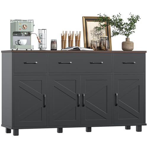 55" Sideboard Buffet Cabinet with Storage
