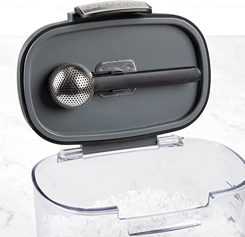 International ProKeeper+ Clear Plastic Airtight Food Baker's Kitchen Storage Organization Container Canister Set with Magnetic Accessories (2 Count)