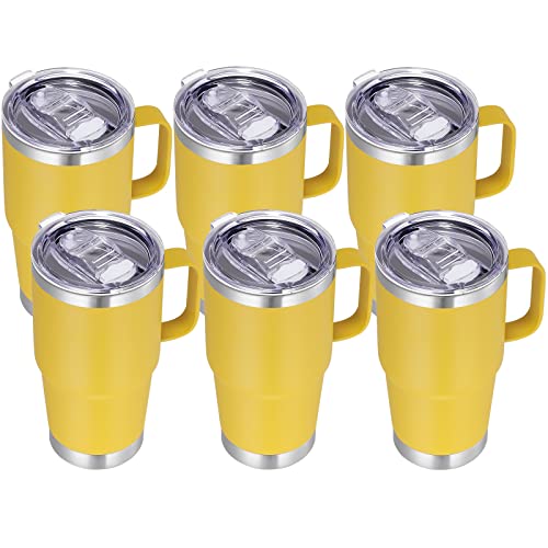 20 oz Insulated Travel Coffee Mugs Set of 6 (6 Count)