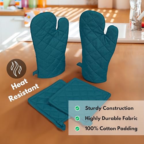 Pot Holders and Oven Mitts Sets for Kitchen Heat Resistant
