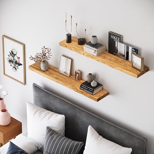 36'' Wood Floating Shelves for Wall (2 Count)