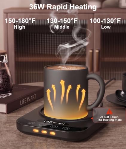 Smart Coffee Mug Warmer with LED Display