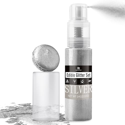 Silver Edible Glitter Spray