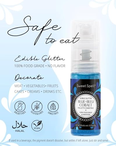 Edible Glitter Spray for Cakes