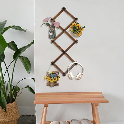 2 Pack Accordion Hat Rack for Wall (2 Count)
