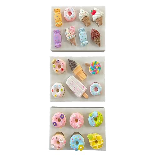 Lovely Small Items Silicone Fondant Molds Set For Cake Topper