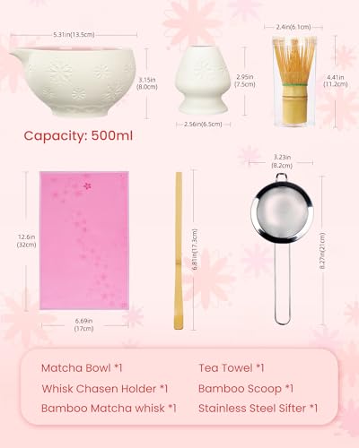 Premium Matcha Whisk Set (6 Count)