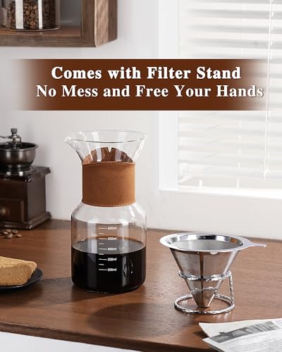 Pour Over Coffee Maker with Double