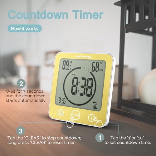 Shower Clock Waterproof Bathroom Timer