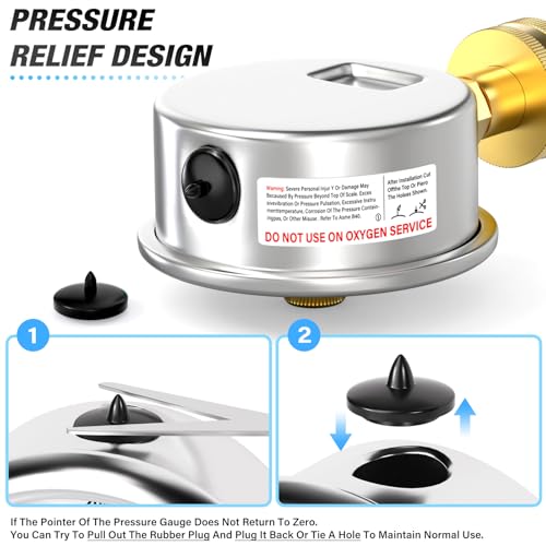 Stainless Steel 0~200Psi 3