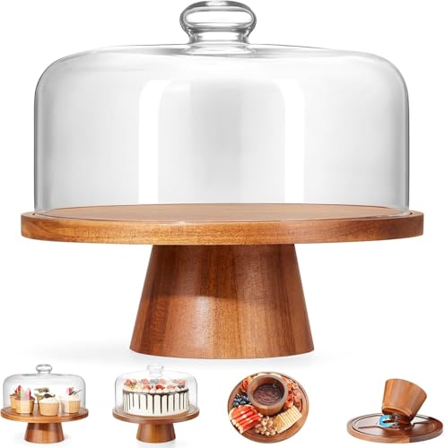 Wooden Cake Stand with Lid