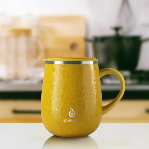 16 oz Insulated Coffee Mug with Lid and Handle