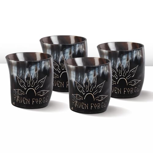 Viking Horn Shot Glasses Set of 4 (4 Count)