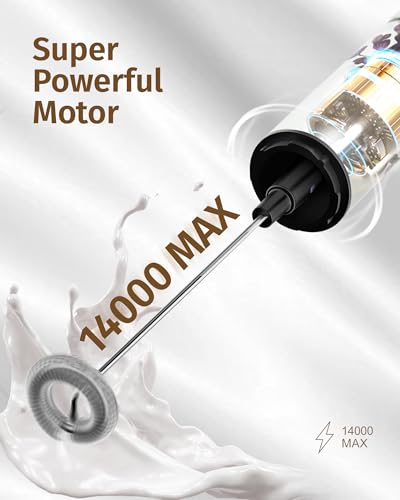 Rechargeable Milk Frother with Cover