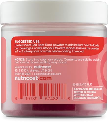 Red Plant Based Food Coloring From Beet Root Powder (2.7 Ounce)