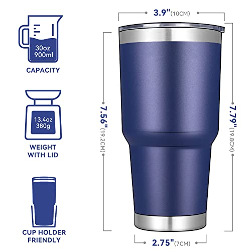 30 oz Tumbler with Lid and Straw (4 Count)