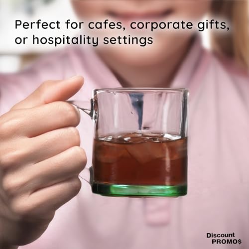 Clear Glass Coffee Mugs 13 oz. Set of 10 (10 Count)