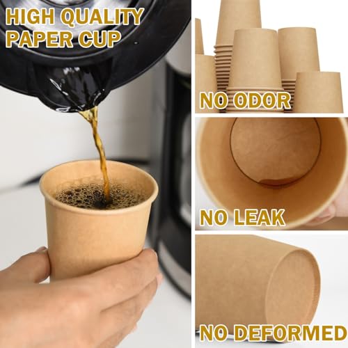 800 Pcs 6 oz Kraft Paper Cups (800 Count)
