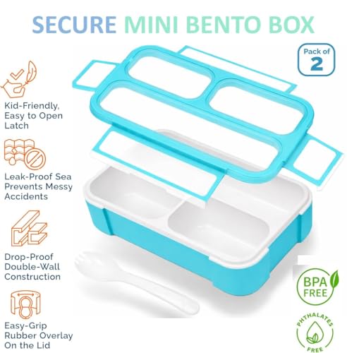 Small Snack Box Containers for Kids (2 Count)