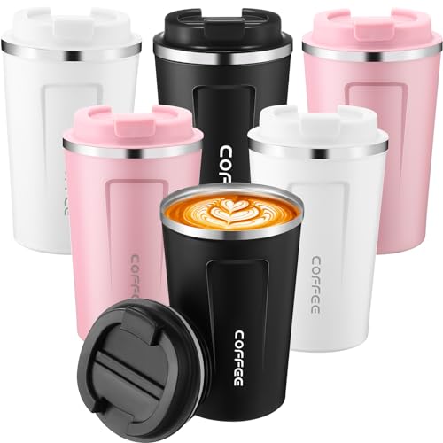 6 Pack Travel Coffee Mugs 12oz Insulated (6 Count)