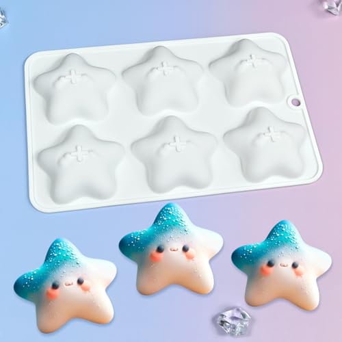 Cute Star Cartoon Shaped Dessert Mousse Molds 3d Silicone Cake Mold Muffin Pan Baking Tools For Cakes Decorating Supplies