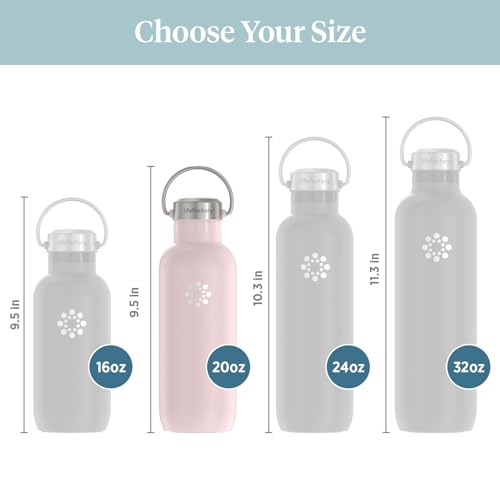 20oz Stainless Steel Sports Bottle with Chug Cap