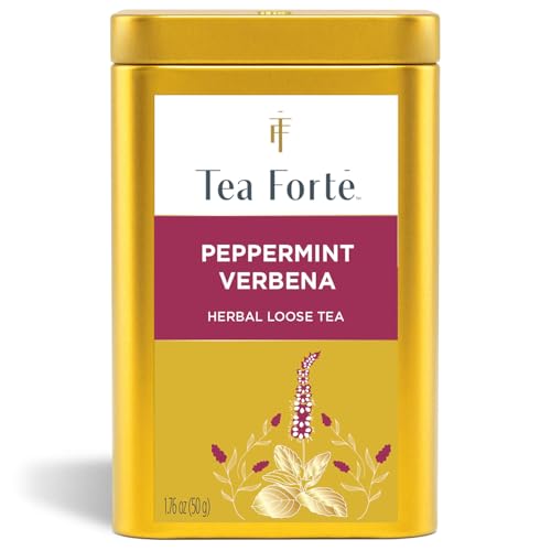 Loose Leaf Peppermint Verbena Tea in Canister by Tea Forte