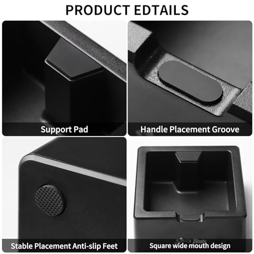 Square Espresso knock Box 16cm