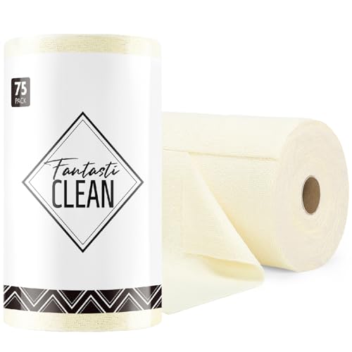Microfiber Cleaning Cloth Roll (75 Count)