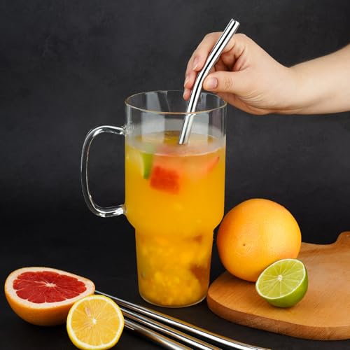 8PCS Stainless Steel Straws Fit for 40oz Stanley Tumblers (8 Count)