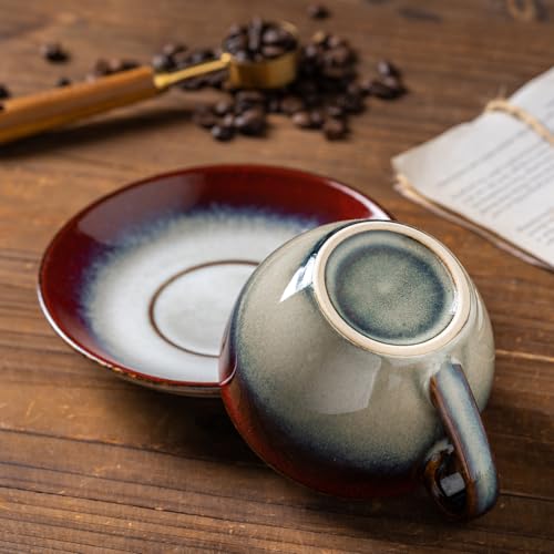 Porcelain Coffee Cup with Saucer Spoon Set