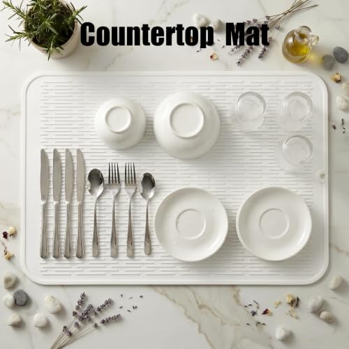 Silicone Dish Drying Mat for Multiple Usage