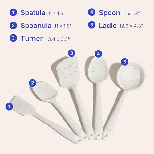5 Piece Silicone Kitchen Utensils Set (5 Count)
