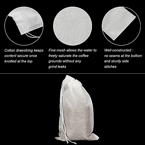 50pcs Disposable Cold Brew Bags 4x6 in for Home Coffee Brewing (50 Count)