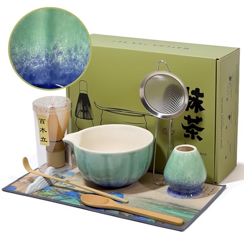 Matcha Whisk Set with Ceramic Bowl