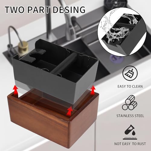 Espresso Knock Box with Tamping Station
