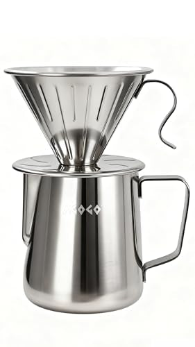 Stainless Pour Over Coffee Maker Set